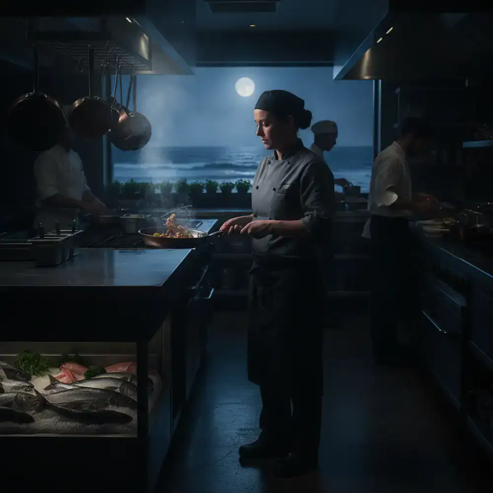 Executive chef in the kitchen